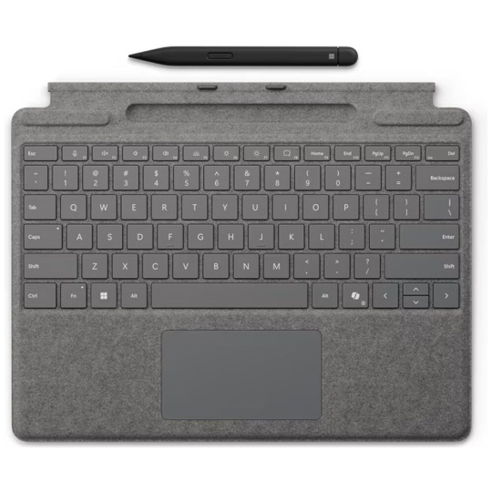 Microsoft Surface Pro Signature Keyboard + Slim Pen 2 Bundle ENG platinová