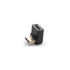 PremiumCord DisplayPort 1.2 dolů zahnutý adapter 90°, male/female, pozlacené konektory PremiumCord DisplayPort 1.2 dolů zahnutý adapter 90°, male/female, pozlacené konektory