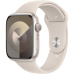 Apple Watch Series 9 45mm Hvězdně bílý hliník s hvězdně bílým sportovním řemínkem S/M