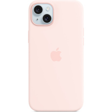 Apple silikonový kryt s MagSafe na iPhone 15 Plus světle růžový