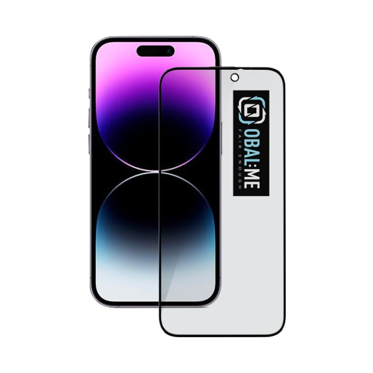 OBAL:ME Privacy 5D tvrzené sklo Apple iPhone 14 Pro černé