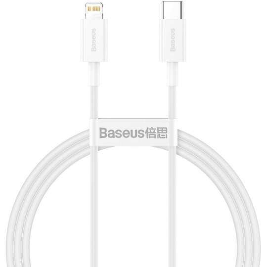 Baseus Superior USB-C/Lightning napájecí kabel 20W 1m bílý Baseus Superior USB-C/Lightning napájecí kabel 20W 1m bílý