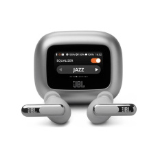 JBL Live Beam 3 bezdrátová sluchátka TWS stříbrná