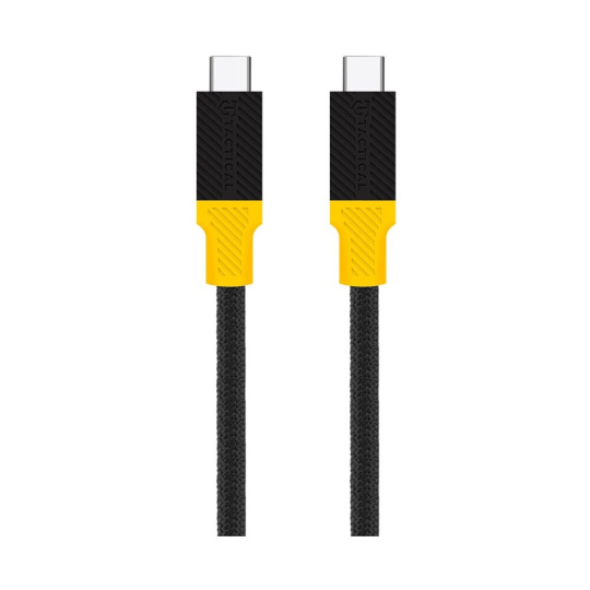 Tactical Blackbird USB4 kabel (240W/40 Gbps) 1m černý/žlutý