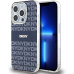 DKNY PC/TPU Repeat Pattern Tonal Stripe Magsafe kryt iPhone 15 Pro Max modrý