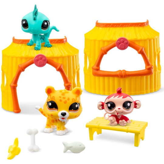 Littlest Pet Shop 3 figurky Džungle Littlest Pet Shop 3 figurky Džungle