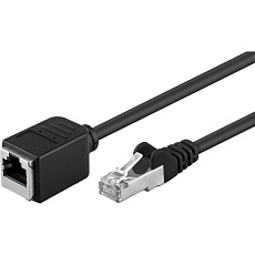 PremiumCord RJ45/RJ45 Cat5e FTP prodlužovací patch kabel 10m černý