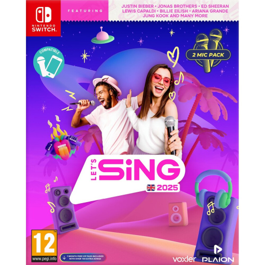 Let’s Sing 2025 + 2 mikrofony (Switch)