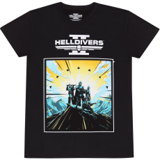Tričko Helldivers 2 - 2D Art And Logo S