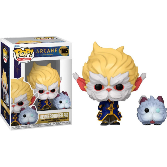 Funko POP! #1605 TV: Arcane League of Legends - Heimerdinger w/Poro