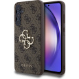 Guess PU 4G Metal Logo kryt pro Samsung Galaxy A55 5G hnědý