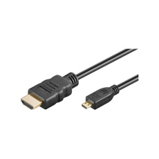 PremiumCord HDMI 1.3/Micro HDMI kabel s ethernetem 4K 1m černý