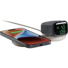 Native Union Voyage 2v1 Qi2 (MagSafe) bezdrátová nabíječka šedá