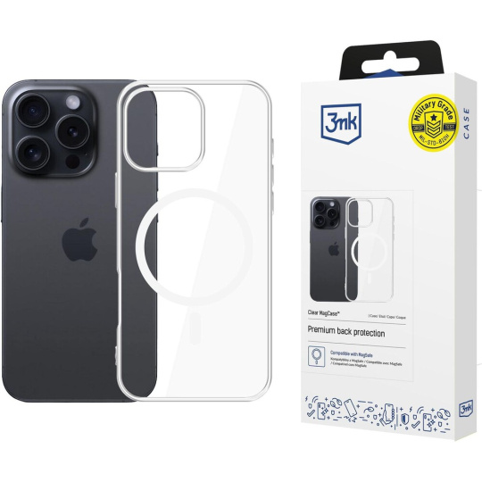 3mk ochranný kryt Clear MagCase pro Apple iPhone 16 Pro Max