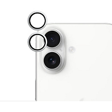iWant ochrana čoček na kameru Apple iPhone 16/16 Plus stříbrná