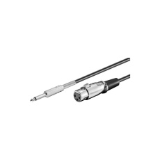 PremiumCord kabel Jack 6.3mm - XLR M/F 6m