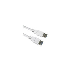 PremiumCord USB-A/USB-A prodlužovací kabel 0,5m bílý