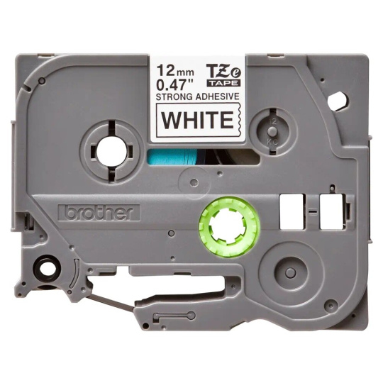 Brother Tze-S231 páska černá na bílém 12 mm extra lepidlo