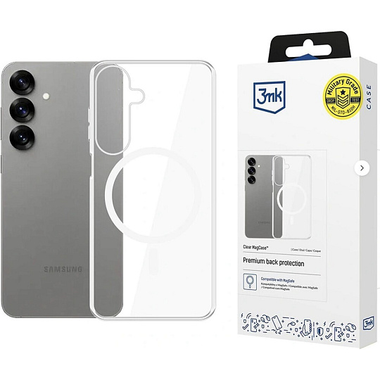 3mk Clear MagCase kryt Samsung Galaxy S25 3mk Clear MagCase kryt Samsung Galaxy S25