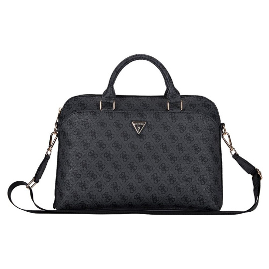 Guess PU 4G Triangle Logo taška na notebook 13-15" černá Guess PU 4G Triangle Logo taška na notebook 13-15" černá