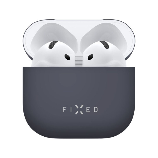 FIXED Silky silikonové pouzdro pro Apple AirPods 4 modré