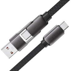 Acefast USB-A/USB-C to USB-C nabíjecí datový kabel, 1,2m