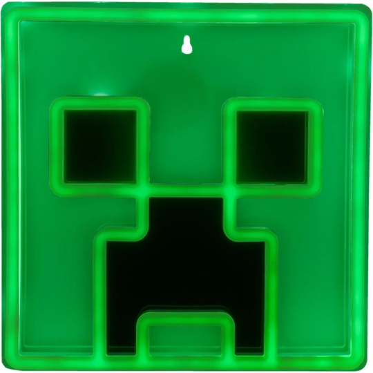 Lampička Minecraft - Creeper Neon