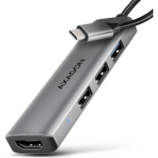 AXAGON HMC-H3A 4v1 USB-C hub