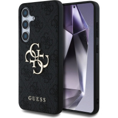 Guess PU 4G Metal Logo kryt Samsung Galaxy S25 šedý