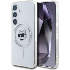 Karl Lagerfeld IML Choupette Head MagSafe kryt Samsung Galaxy S25+ čirý