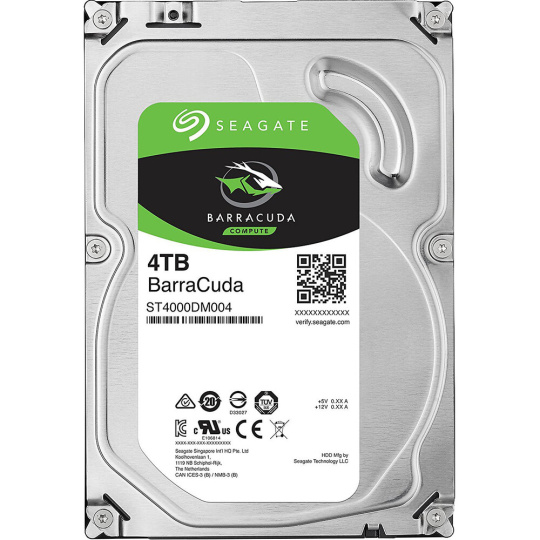 Seagate BarraCuda HDD 3,5" 4TB