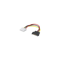 PremiumCord Napájecí redukce SATA male - Molex 5.25" Female 17cm