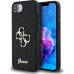 Guess PU Fixed Glitter 4G Metal Logo kryt iPhone 16e černý