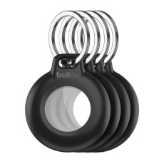 Belkin Secure Waterproof vodotěsné pouzdro na AirTag s kroužkem černé (4-pack)