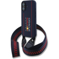 Oracle Red Bull Racing Silicone Vertical Logo MagSafe zadní kryt + Crossbody popruh iPhone 16 modrý