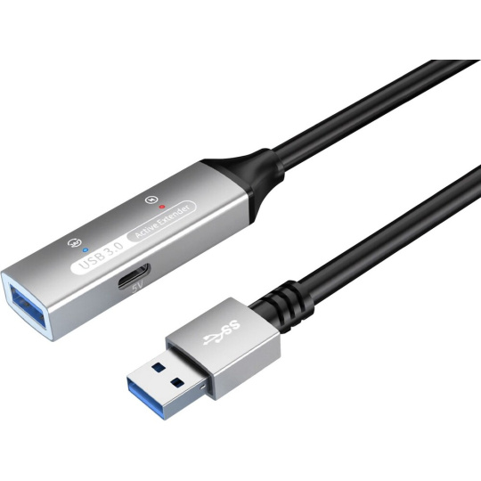 PremiumCord USB 3.2 repeater a prodlužovací kabel 5m