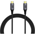 PremiumCord USB-C/USB-C napájecí kabel 8K 240W 0,3m černý