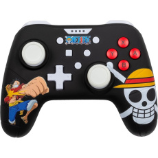 Drátový herní ovladač Konix pro Nintendo Switch a PC - One Piece černý