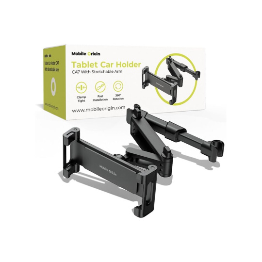Mobile Origin CA7 držák na opěrku hlavy pro tablet (s nastavitelným ramenem) černý Mobile Origin CA7 držák na opěrku hlavy pro tablet (s nastavitelným ramenem) černý