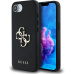 Guess PU Grained 4G Metal Logo kryt iPhone 16e černý