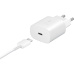 Samsung PD 25W nabíječka s rychlonabíjením a kabelem USB-C bílá