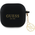 Guess 4G Charm silikonové pouzdro pro AirPods 4 černý