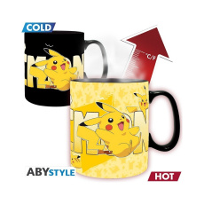 Hrnek s měnícím se motivem Abysse Corp Pokémon - Pikachu 460 ml