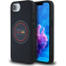 Oracle Red Bull Racing PU Leather Red Ring MagSafe kryt iPhone 16e modrý