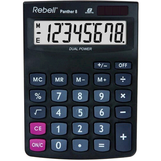 Rebell Panther 8 BX kalkulačka černá