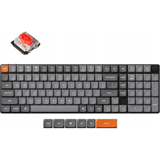 Keychron K17 herní klávesnice (US) (Red switch) černá