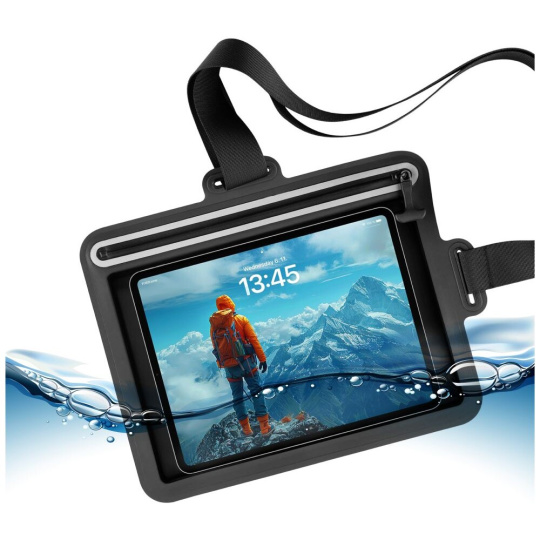 FIXED Dry Tab voděodolné pouzdro na tablet přes rameno černé