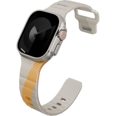 UNIQ Stride DE FKM řemínek pro Apple Watch 49/46/45/44mm béžový/žlutý