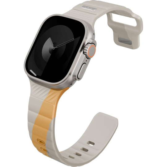 UNIQ Stride DE FKM řemínek pro Apple Watch 49/46/45/44mm béžový/žlutý