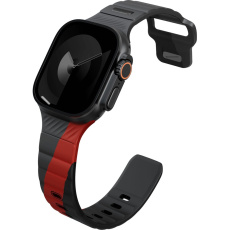 UNIQ Stride DE FKM řemínek pro Apple Watch 49/46/45/44mm šedý/červený